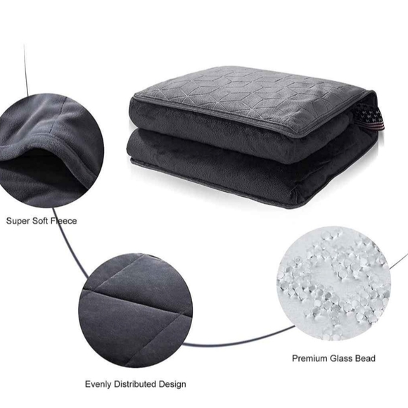 NEW 6 lb Weighted TRAVEL Blanket Pillow Conversion - Picture 4 of 4
